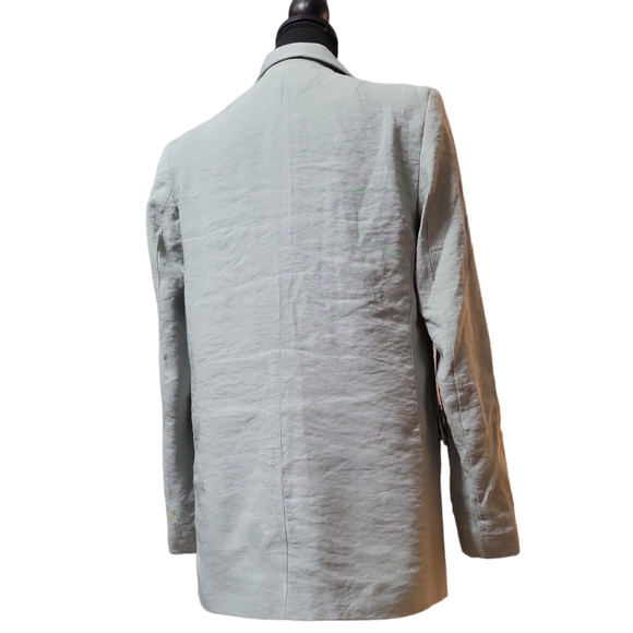 Topshop single breasted blazer light gray size 4 - Picture 3 of 6